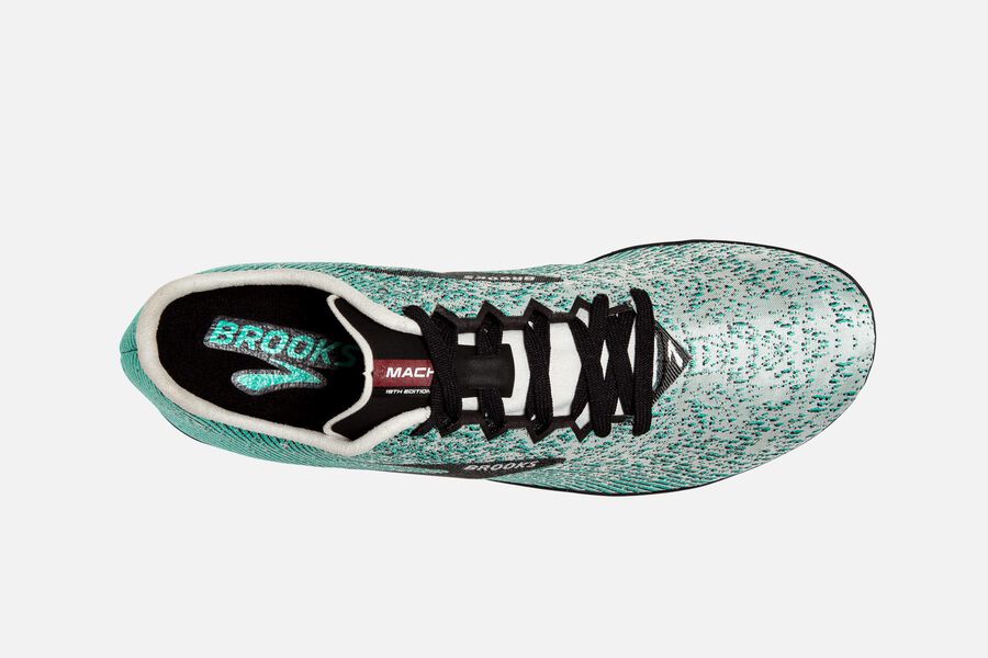 Brooks Mach 19 Spikeless Spikes Shoes Womens Grey/Black 978026-NAX